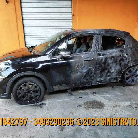 Fiat 500X 1.4 benzina/gpl bruciata parzialmente